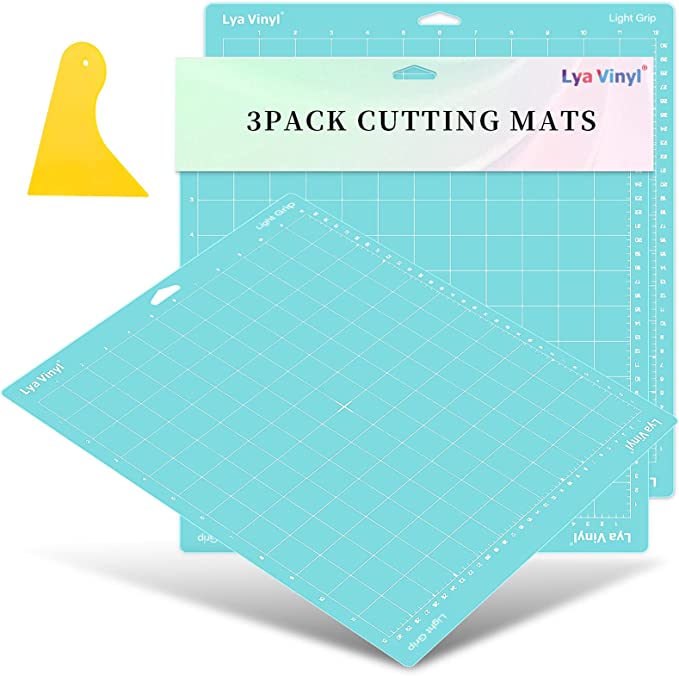 Cutting Mats for Cricut, 3 Mats and scraper, 13"x14"