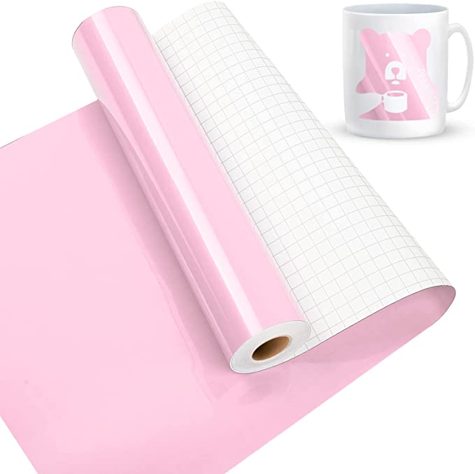 Glossy Permanent Vinyl Rolls in 9 Vibrant Colors - 50fts