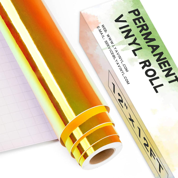 Holographic Adhesive Vinyl Rolls - 12*12 FT