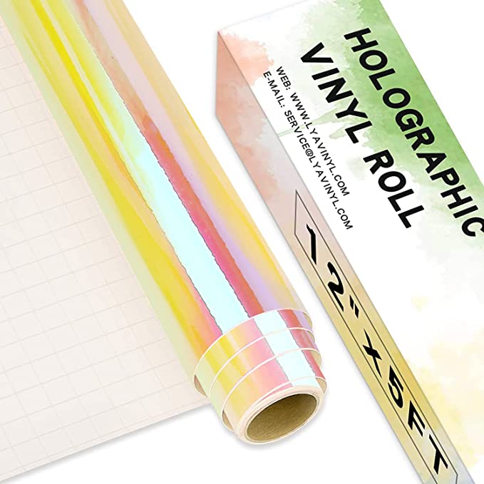 Holographic Adhesive Vinyl Rolls - 12*5fts (60inches)