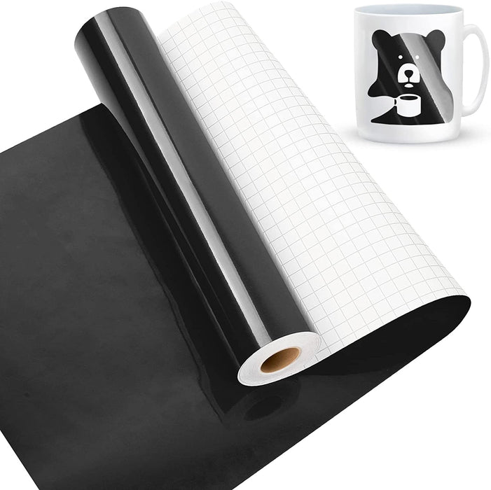 Permanent Adhesive Vinyl Glossy 30,5 cm x 1,80 m - Glossy Black - LOKLiK  Europe