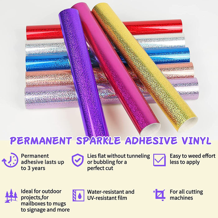 Thickers Chipboard Glitter Stickers 2/Pkg Sprinkles - Lavender