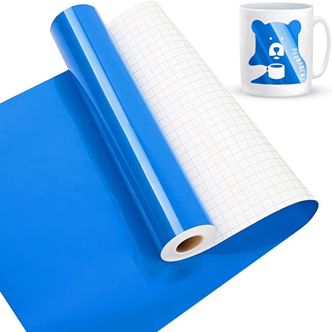 Glossy Permanent Vinyl Rolls in 9 Vibrant Colors - 50fts