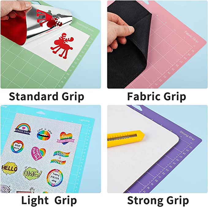 Cutting Mats for Cricut, 3 Mats and scraper, 13"x14"