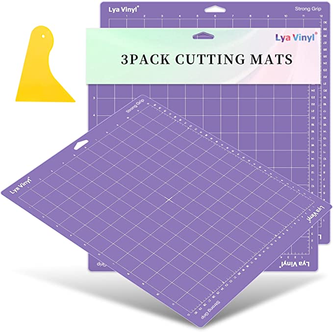 Cutting Mats for Cricut, 3 Mats and scraper, 13"x14"